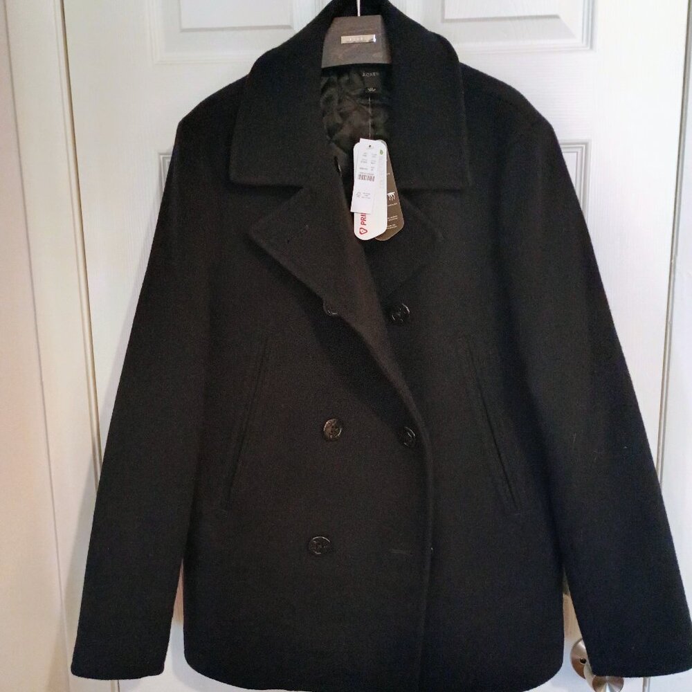 J Crew Dock Peacoat with PrimaLoft BT825 Medium Navy